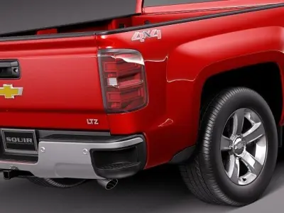Chevrolet Silverado Regular Cab CG 2014 3D model