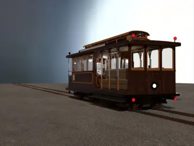 Cable Car San Francisco 3D model