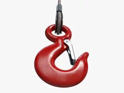 Lifting Crane Hook 3D model
