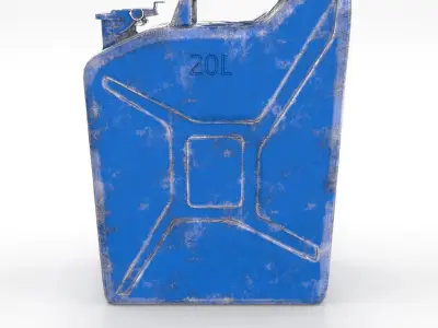 Jerry Can Worn 3 PBR Low-poly 3D model