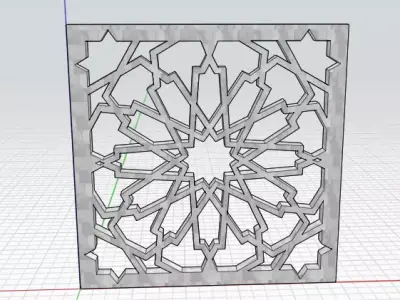 Islamic pattern Free 3D model