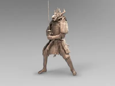 Japanese Ancient genma warrior 1 3D model