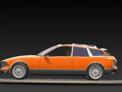 Sporty Crossover 3D model
