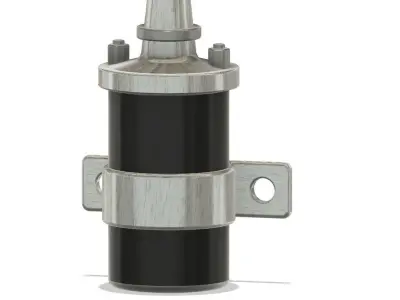 Ignition coil 1-25 scale Hi-poly 3D print model