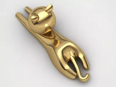 cute cat  3D print model