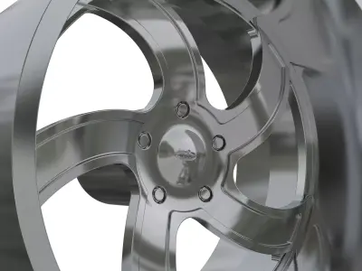 INTRO Twisted Flow WHEEL 3D PRINT MODEL  3D print model