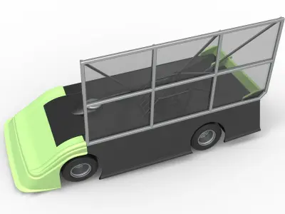 Super Dirt Late model with side wing Scale 1 to 25 3D print model