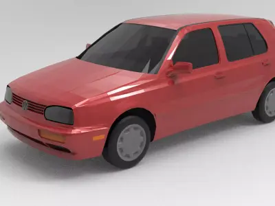VW GOLF 1998  3D model