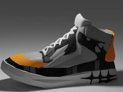 Shoes Converse 3D model  Free low-poly 3D model