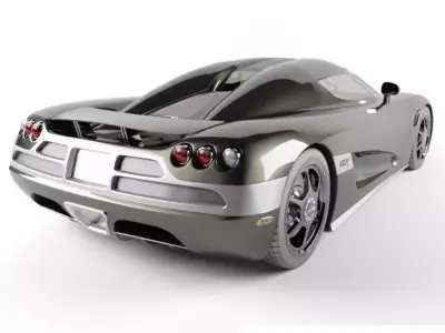 Koenigsegg CCX Sport Car model Low-poly 3D model