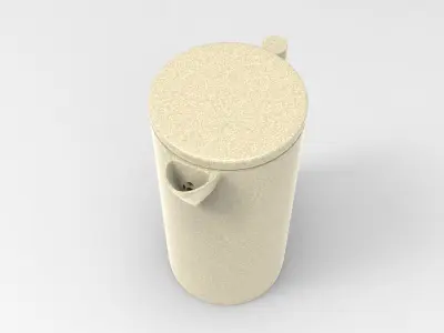 Brewing Pot Low-poly 3D model