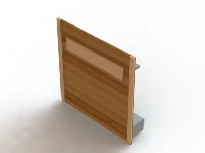 Painel Theo DJ Moveis Forniture Panel 1200 x 1200 mm 3D model