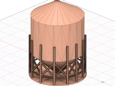 Single Silos 3D print model