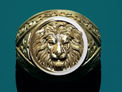 LION RING 3D print model