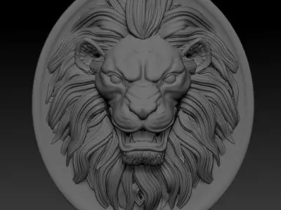 Lion Pendant - Print Model 3D print model
