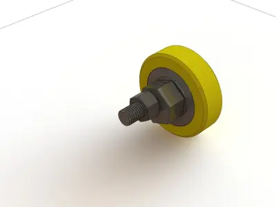 Eccentric Wheel for Hydroulic Elevator 3D model