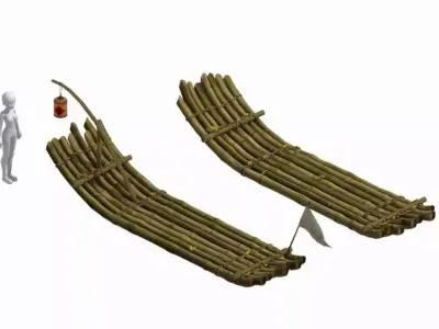 Game Transportation - Wood 3D model