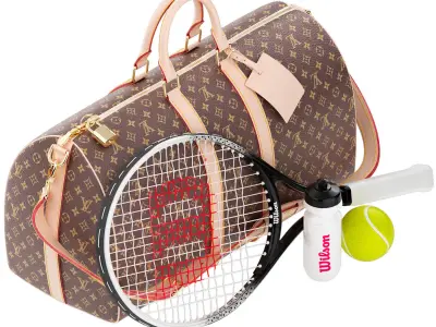 bag with wilson tennis equipment 3D model