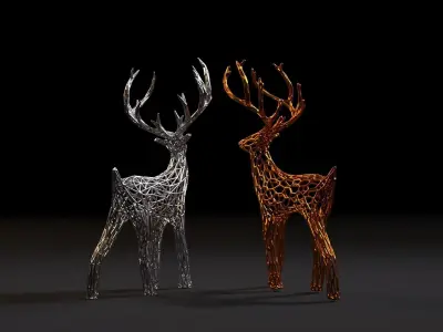 Christmas reindeer 3D print model