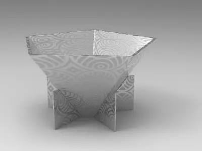 Buss Bowl Low-poly 3D model
