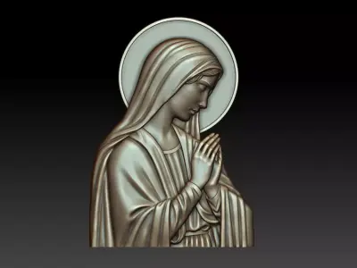 Virgin Mary 8 3D print model