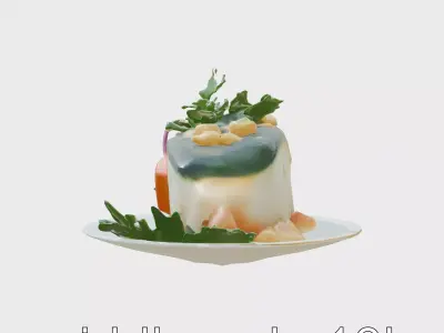 Peruvian Ceviche Dish Realistic 3D Model Pack Low-poly 3D model