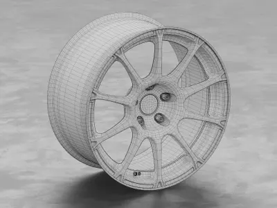 ATS GTR Wheel 3D Model 3D model