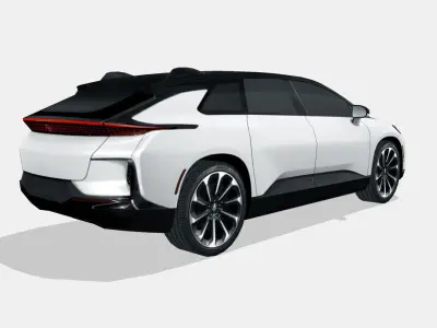 Faraday Future FF91 Low-poly 3D model