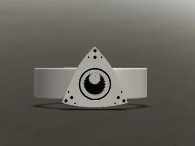 Automotive ring Rotary ring Automotive jewelry 3D model