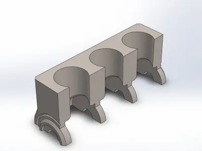 Three-Cylinder Engine 3D print model
