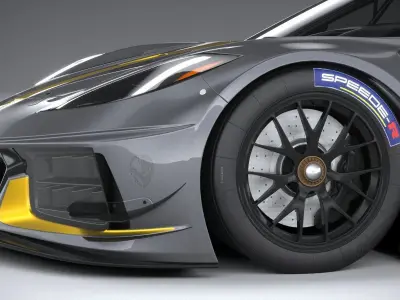 Chevrolet Corvette C8R racing CG 2020 3D model