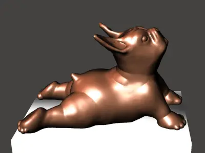 DOG YOGA 3 3D print model