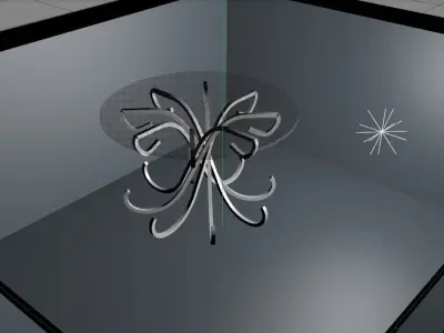 glass table Free low-poly 3D model