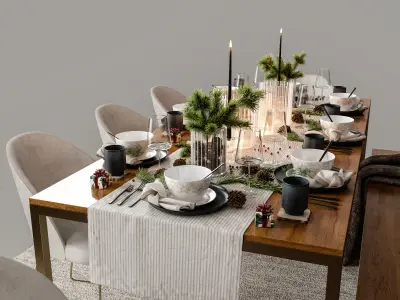 DINING TABLE 3D model shop