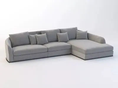 Flexform Alfred Divano Lineare Chaise 3D model