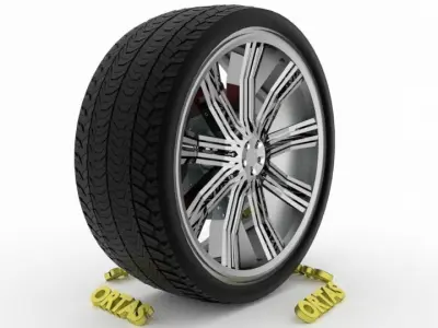 ORTAS CAR WHEEL RIM 121-122 GAME READY WHEEL 3D Model Pack