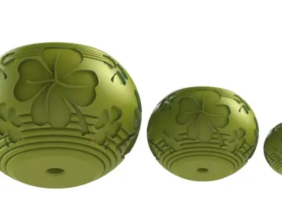 Clover leaf planter 3D print model