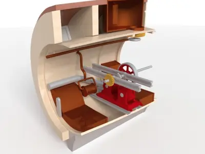 Print and build your own model kit of the ICTINEO II 3D print model