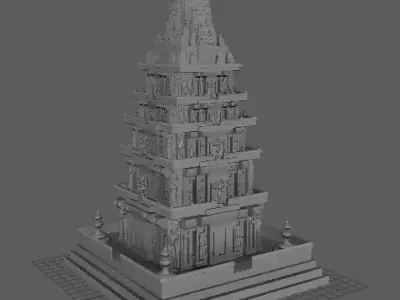 Indian temple 02 3D model