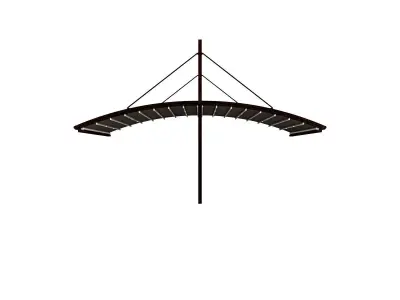 Motorized Pergola 6a rust 3D model