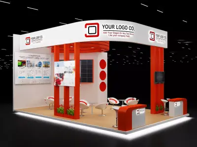 Booth Exhibition Stand a634 3D model