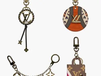 Louis Vuitton Keys holders 3D model