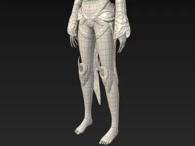 Druid of the Ages Low-poly 3D model