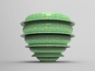 Miz Vase Low-poly 3D model