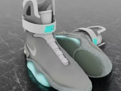 NIKE AIR MAG 3D SHOES Low-poly 3D model