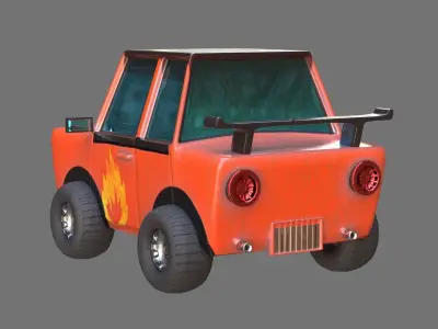 Toy Car 3D Model Low-poly 3D model by omerok
