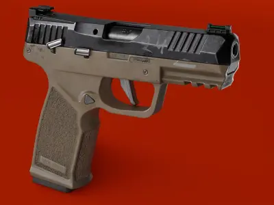 Handgun SIG P322 Low-poly 3D model