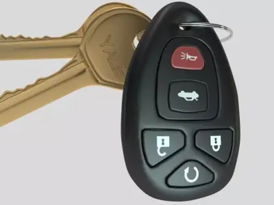 car key Low-poly 3D model