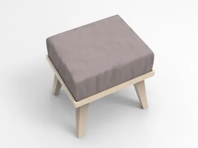 Roni Stool Low-poly 3D model