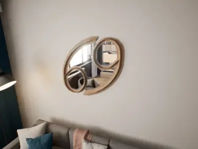 Cancer Star Sign Mirror Low-poly 3D model